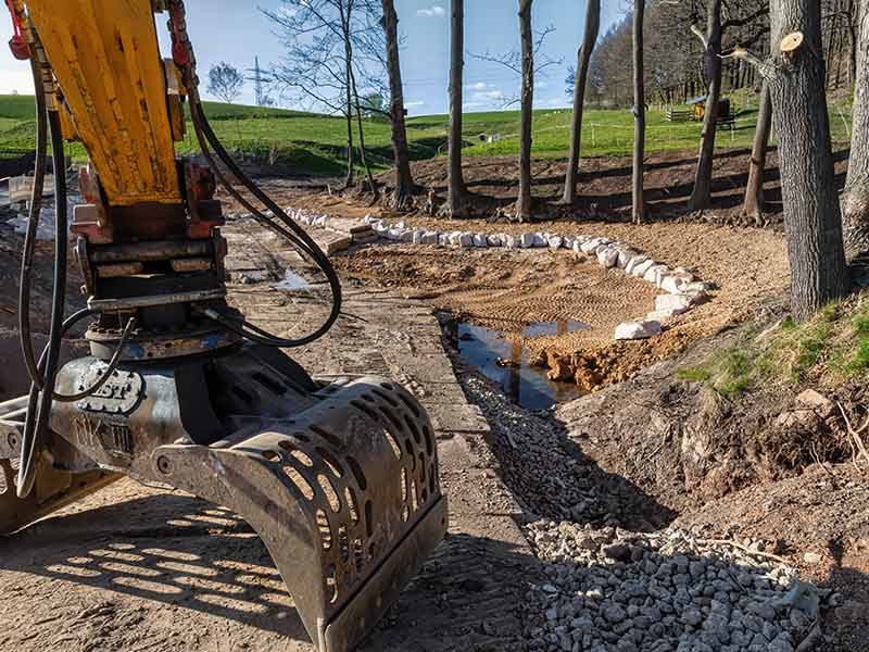 lohnunternehmen gerbitz ahrensburg storman arbeiten landschaftsbau gewaesser anlegen variable wassertiefen naturnah oekologisch
