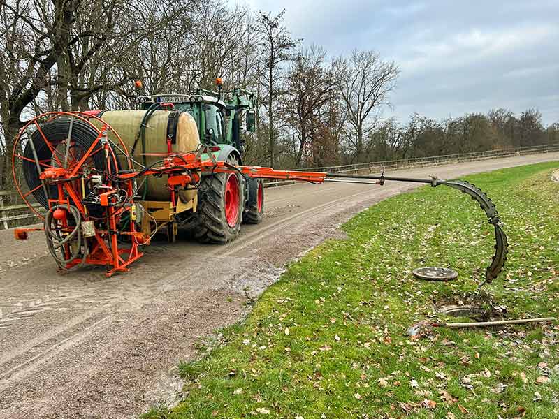 lohnunternehmen gerbitz ahrensburg storman tiefbau baggerarbeiten drainagen spuelen schlauch 300 meter verstopfungen loesen funktion wiederherstellen